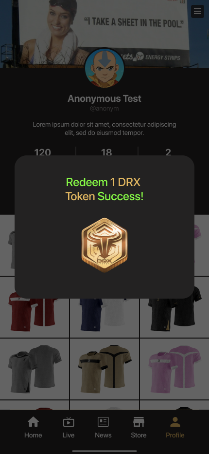 Redeem Point Success